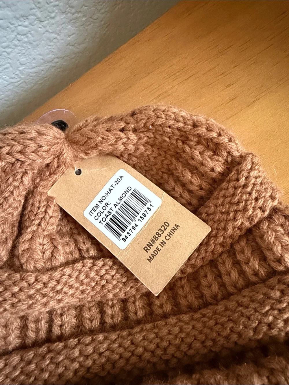 C.C Womens Knit Beanie - Brown Tan (toasted almond)